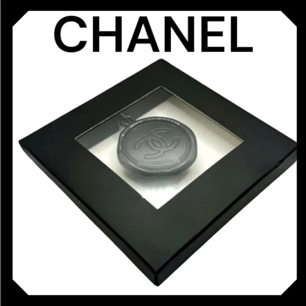 CHANEL BLACK BAG CHARM KEYCHAIN KEY RING